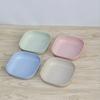 Wheatgrass Tableware Set Portable Tableware Plate Set Picnic Tableware Bowl Plate Set Environmental Plate Plastic