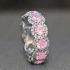 Huitan Brilliant Cubic Zirconia Rings Female Delicate Fashion Gentle Finger Accessories Charming Modern for Wedding Band
