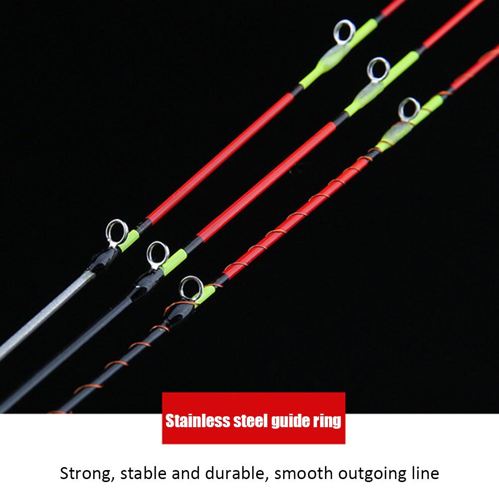 0.5mm Half Full Titanium Alloy Raft Tip Repair Refit Replacement LED Fishing Rod Tip Fishing Tackle Pole Accessories