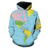 2025 Europe and the United States cross-border new products music note 3d digital printing loose casual hoodie sweater jacket