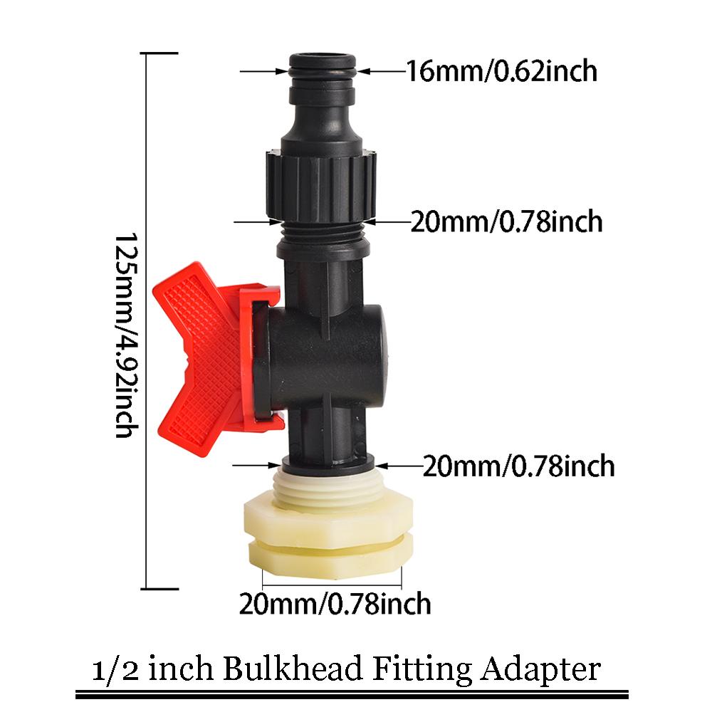 IBC Faucet Adapter S60 Quick Connector Hose Valve Connector For 1000 liter Ton Bucket Faucet Alloy Accessory