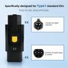 Type 2 to Type 1 EV Charger Adapter 32A Convert IEC 62196 Charger to J1772 Socket for Single-Phase Electric Cars