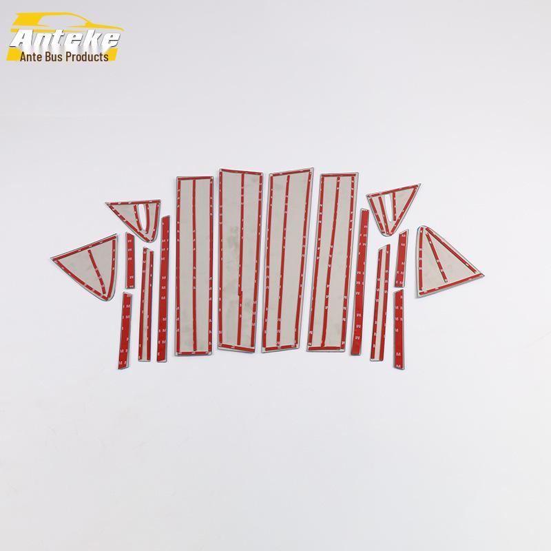 Compatible avec 19 modèles de voitures Levin: Bandes anti-rayures pour bord de porte et garniture de fenêtre en acier inoxydable.