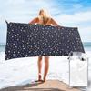 Marineblau Himmel und Sterne Aufdruck Strandtuch Weiche Mikrofaser Schnelltrocknend Saugfähig Schnelle Handtücher für Bad
