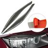 Carbon Fiber Headlight Eyelid Eyebrow Cover For BMW E90 E91 328i 335i 2009-2012