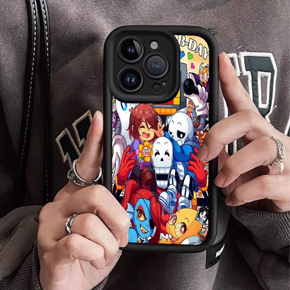 

Hot Video Game U-Undertales Phone Case For iPhone 16 15 14 Plus 13 12 11 17 Pro Max Pro Soft Cover iPhone 16pro max