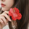 Japanese Style Peach Blossom Shark Clip Sweet Flower Hairgrips Acetic Acid Hair Claw  Women