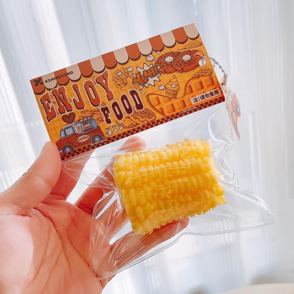 Cute Cartoon Food Squeeze Toy Silicone Pinch Slow Rebound Decompression Toy for Adult Kids Gift Stress Reliever Toys