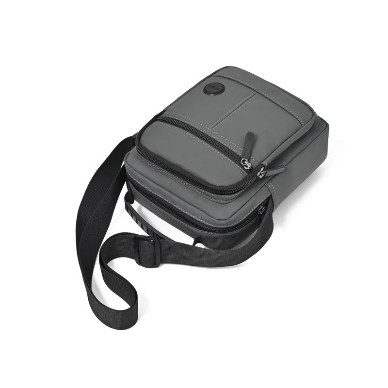 Męska Torba na Ramię Oxford Lekka Jednolity Kolor Dojazdowa Torba na Ramię Podróż Służbowa Wielowarstwowa Torba Crossbody