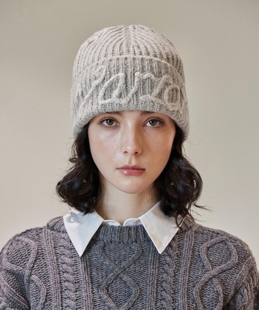 Bajal Handle Logo Beanie Grey
