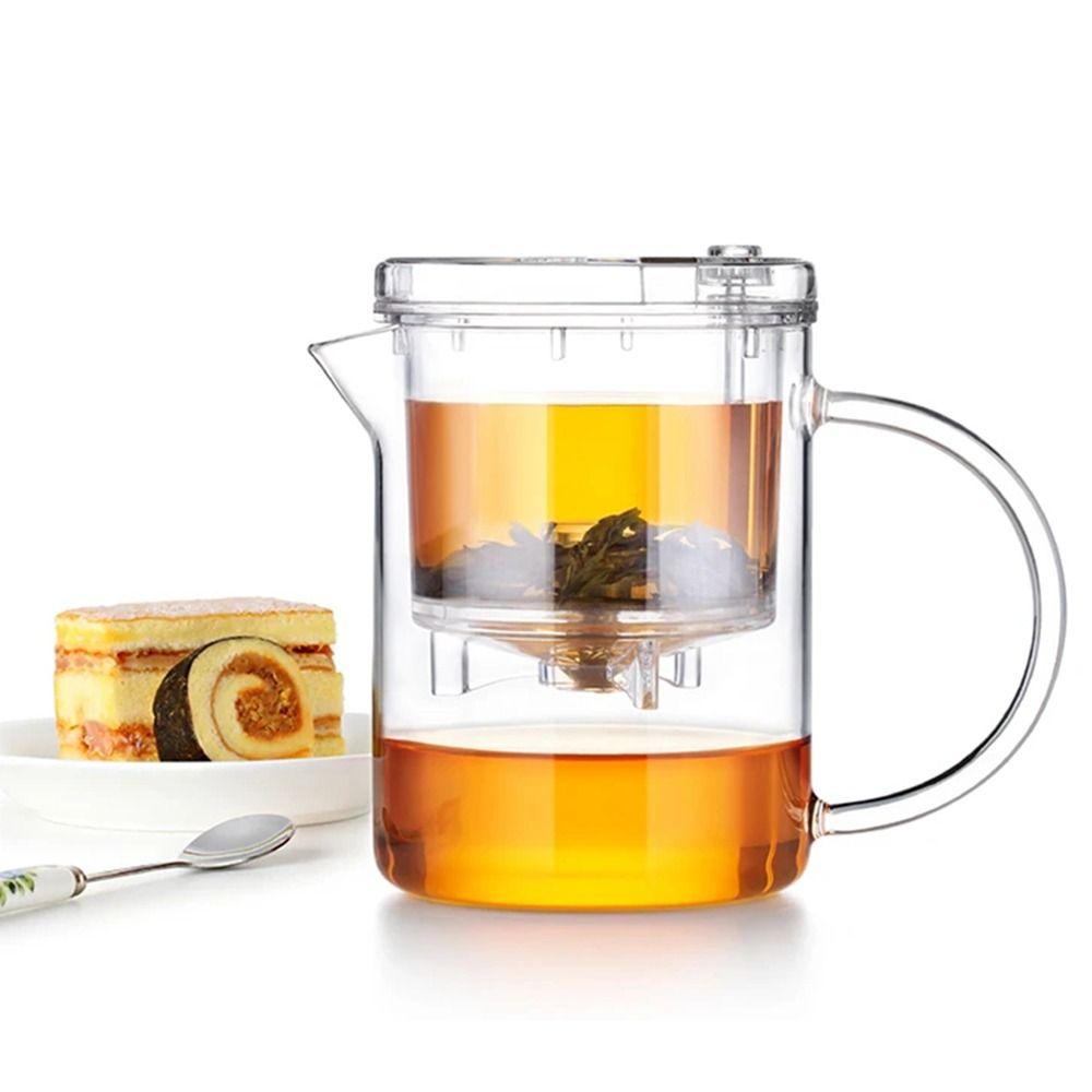 Separation Transparent Tea Maker Heat-resistant Clear Tea Pitcher  Loose Tea