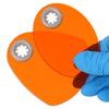 1pc Dental LED Curing Light Replacement Shield Plate Universal Dental Protective Shield Cover Plate Oval/Fan Shaped Dental Tools