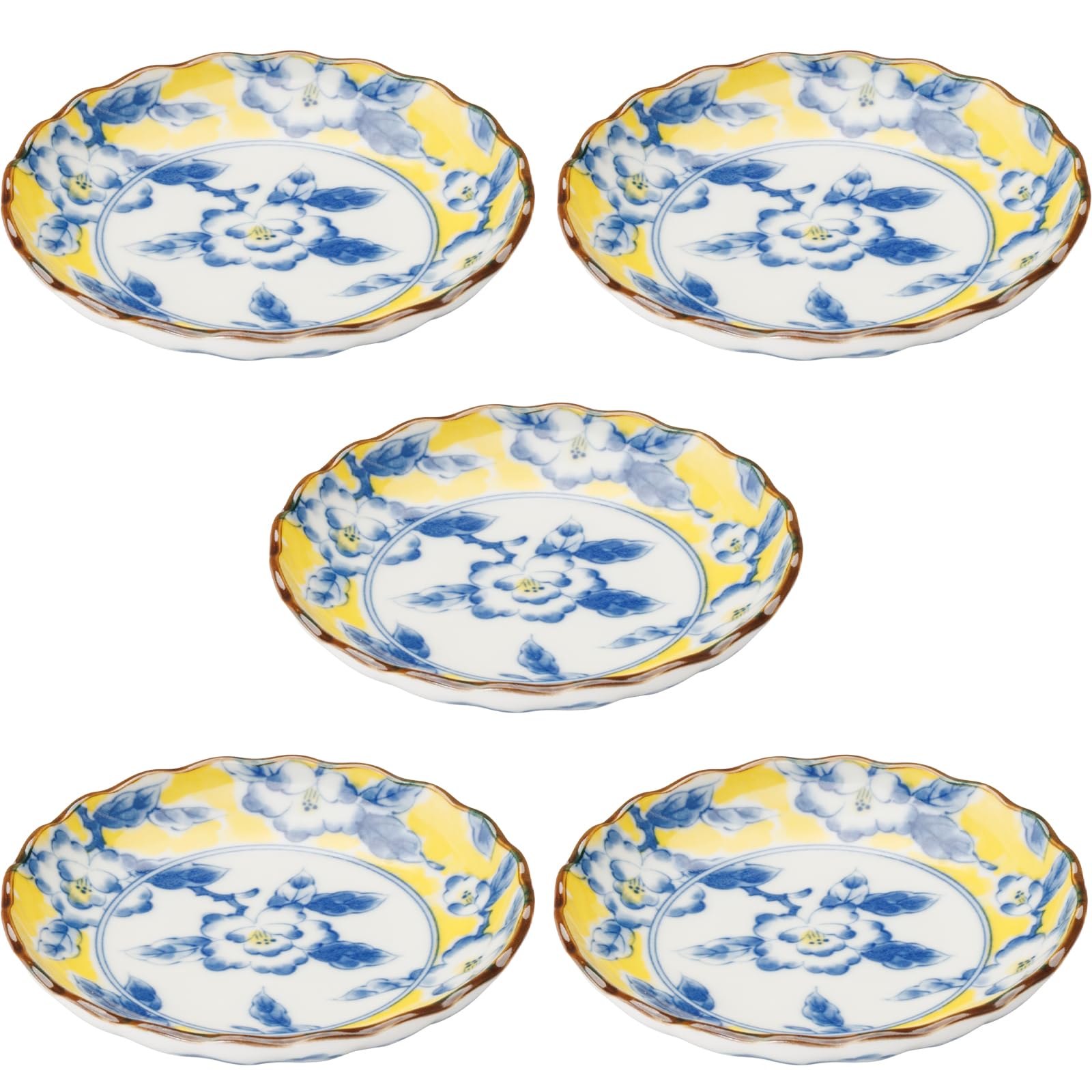 

Mino Ware Flower Dinnerware Set of including a small a small and a soy sauce Approximately 12cm Microwave and dishwasher Made in Product 564604
