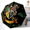 1pc Hogwarts Crest Auto Folding Cute Umbrella - Compact 8-Rib Design, Durable Plastic & Iron, Perfect Gift for Friends & Family, Outdoor Umbrella, Fas