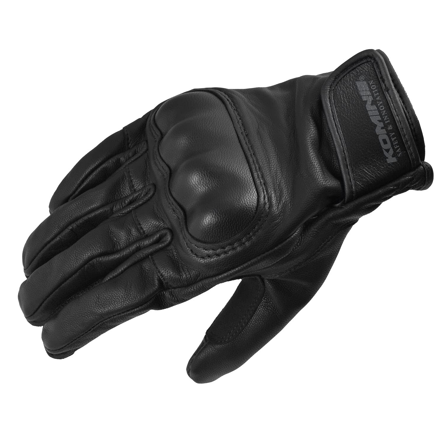 

Komine Motorcycle Gloves Protective Goat Leather Size M GK-252 Gloves, Black, чёрный