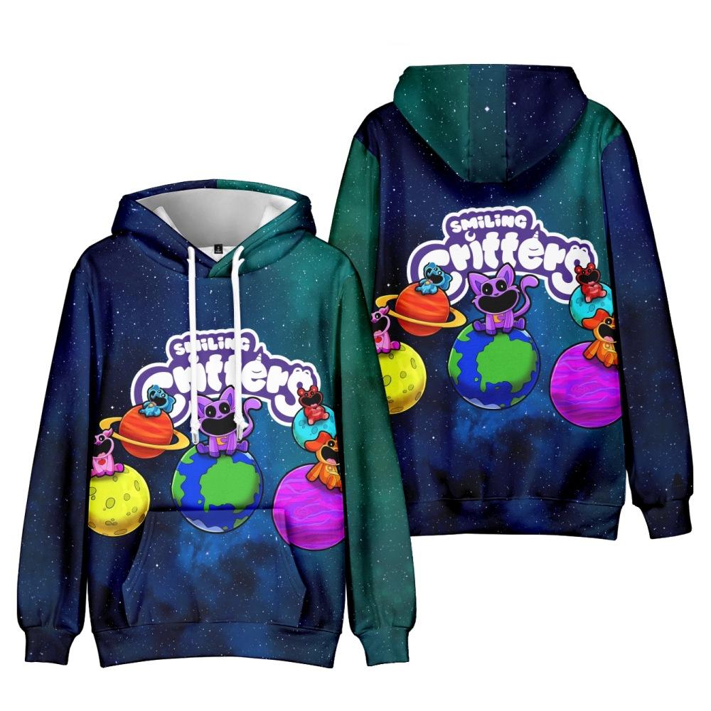 Smiling Critters Hoodie Sweatshirt for Womens Mens Smiling Critters Hoodie Sweatshirt Cool Unisex Hooded S