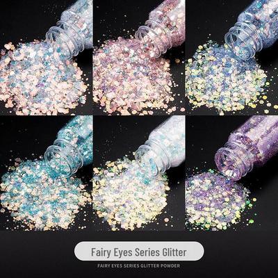 Sclipici Iridescent pentru Unghii Fairy Eye Kit DIY