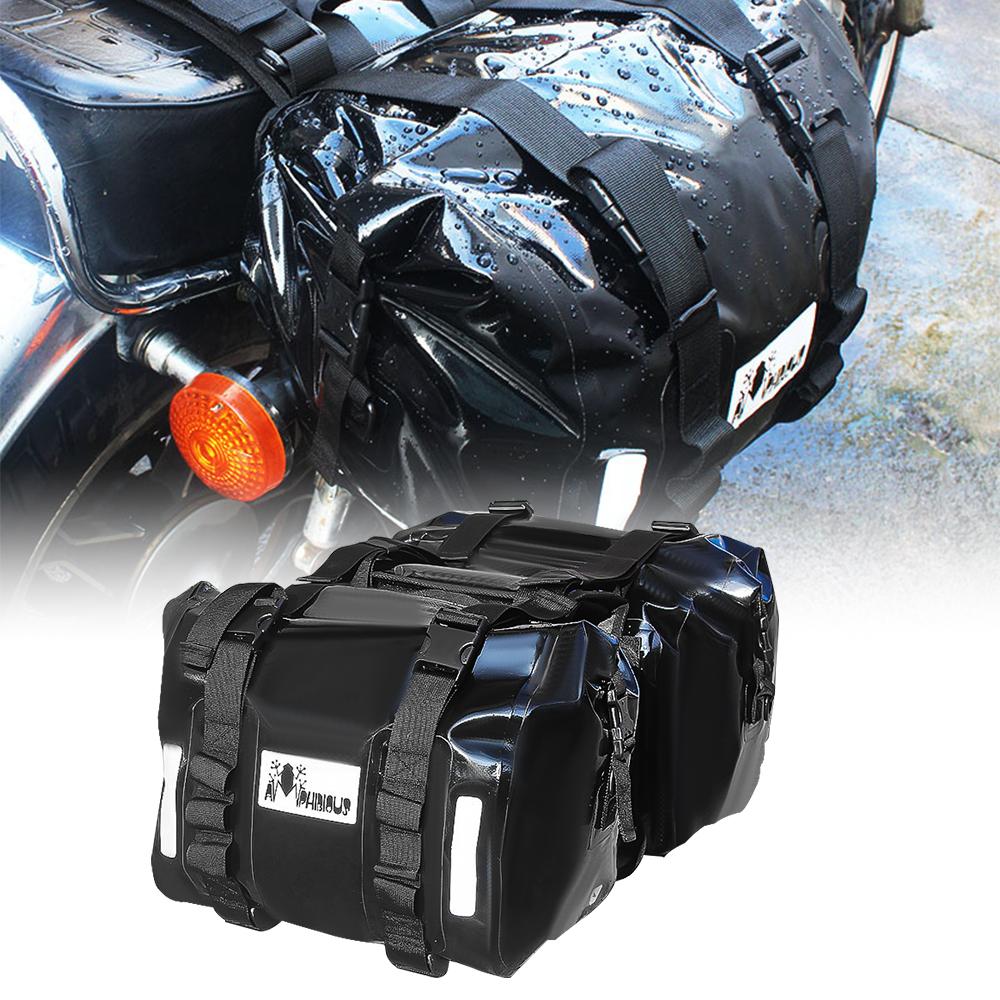 Borsa da moto impermeabile Universale per moto Borse da sella Portaoggetti laterali Bagagli da viaggio Sedile posteriore