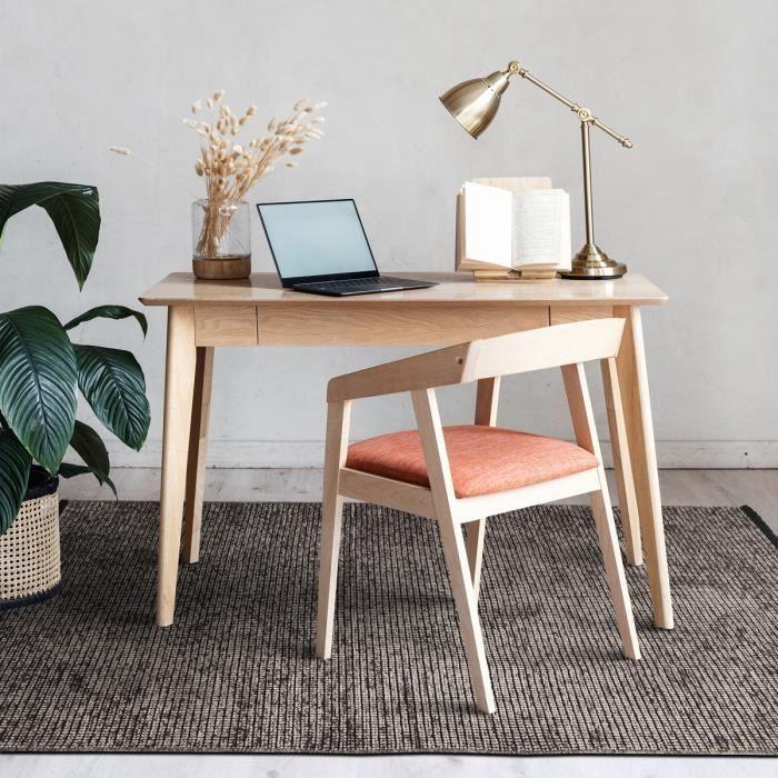 Living Room Rug Flat Weave Cotton Black Light Reflection Anthracite 80x150