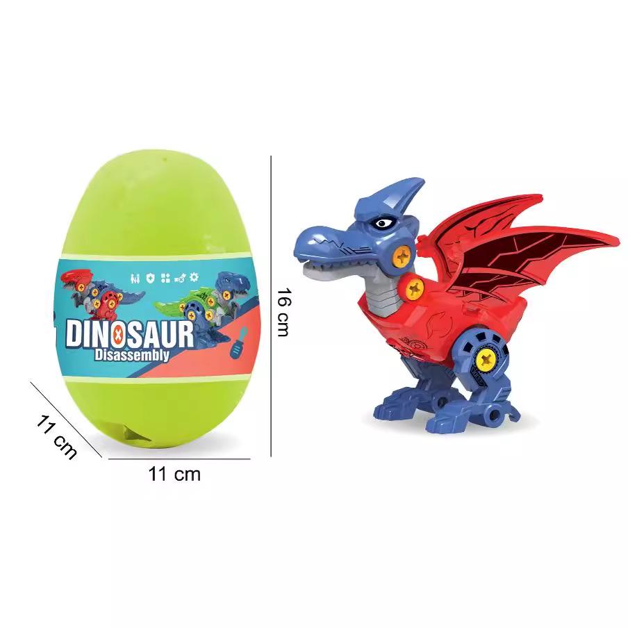 DIY Tyrannosaurus Rex Educational Toy Egg - Assemble & Disassemble Building Blocks for Children