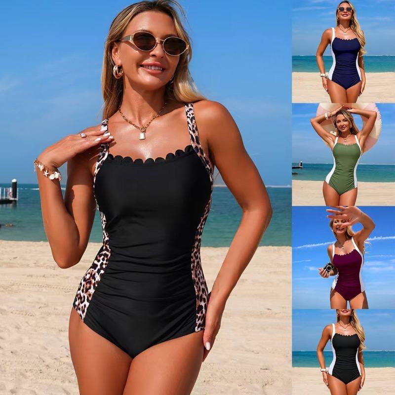 2026 New European and American One-piece Swimsuit Women's and Women's Swimwear Sports Explosion Spot Bikini