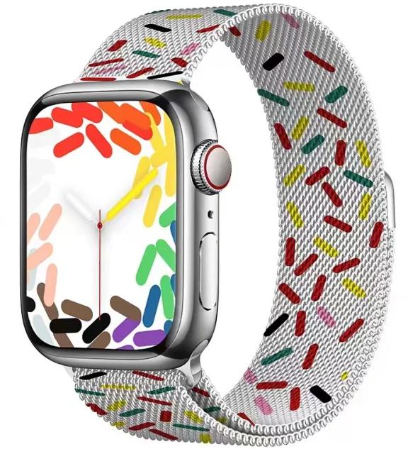 Milanese strap For Apple watch 9 8 7 41 45mm Ultra/2 49mm Men's Women's Metal Breathable Band For iWatch 6543SE 44 40 42mm Belt