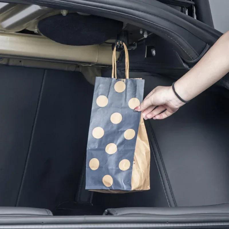 Trunk Hook for Tesla Model 3 2024-2025 Highland Accessories Glove Box Hidden Hook Foldable Clip for Tesla Model 3 2024-2025