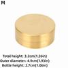 Durable S/M/L Brass Sealed Box Mini With Lid Water Proof Container Round Shape Portable Storage Box Pill Organization