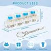 Latest Led Keyboard Keychain Fidgeting Plaything Crystal Clicker Tactile Toy Stress Reducing Keyboard Keychain Adult And Children'S Gift