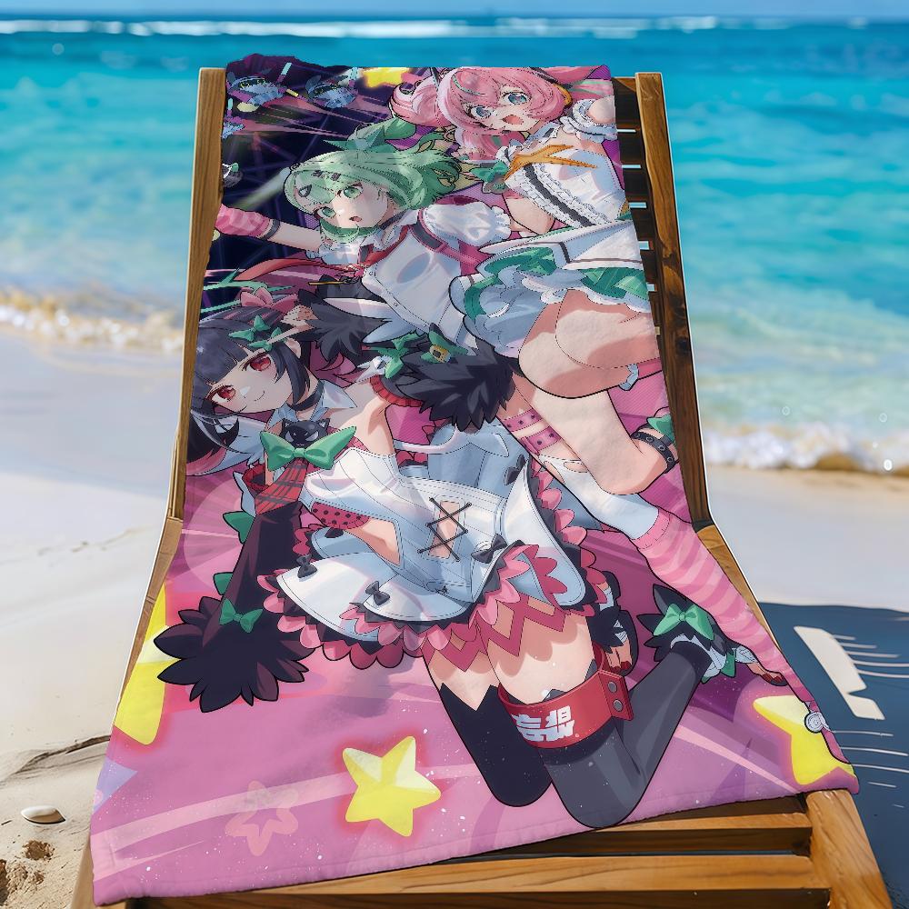 

Game ZZZ Angels of Delusion Kawaii Towel Sports Quick Dry Travel Camping Gear Sandproof Soft Light Large Beach Towel W40*H60(CM)