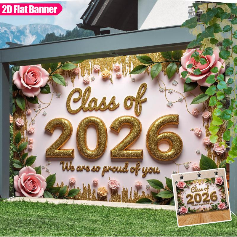 Abschlussparty Banner Innen Außen Dekor Hauswand Hängedekorationen Kulisse Party Dekorationen für Feiern