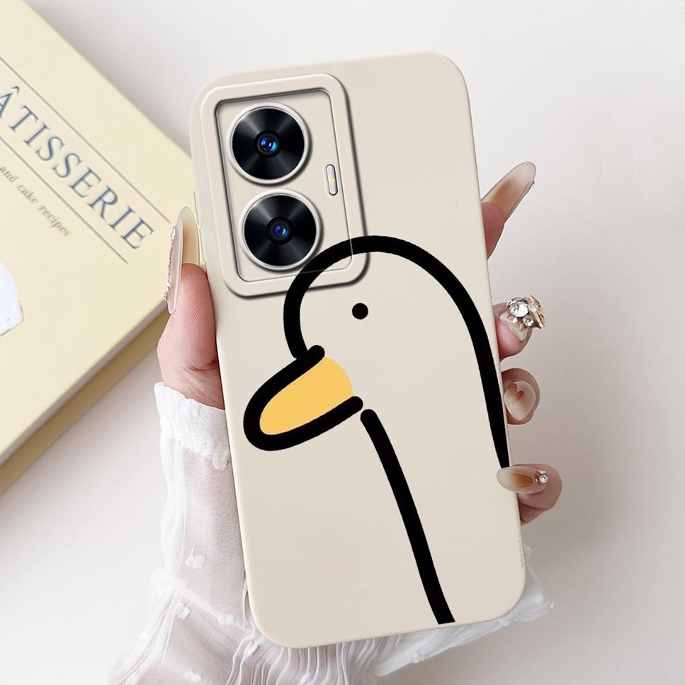 For Realme C55 6.72" Case New Cute Cartoon Print Soft Silicone Shockproof Cover For Oppo Realme C55 RMX3710 Bumper Phone Case