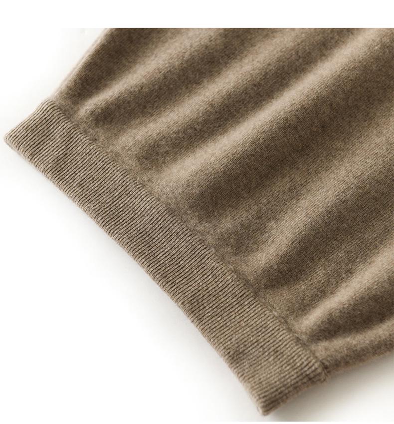 High-Waisted Slim Cashmere Knit Midi Skirt - Hip-Hugging 100% Wool Pencil Skirt for Women, Thickened for Autumn and Winter.