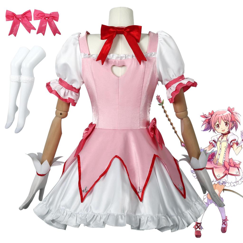 Kostým pro cosplay Madoka Kaname - Bojový oblek Puella Magi Madoka Magica