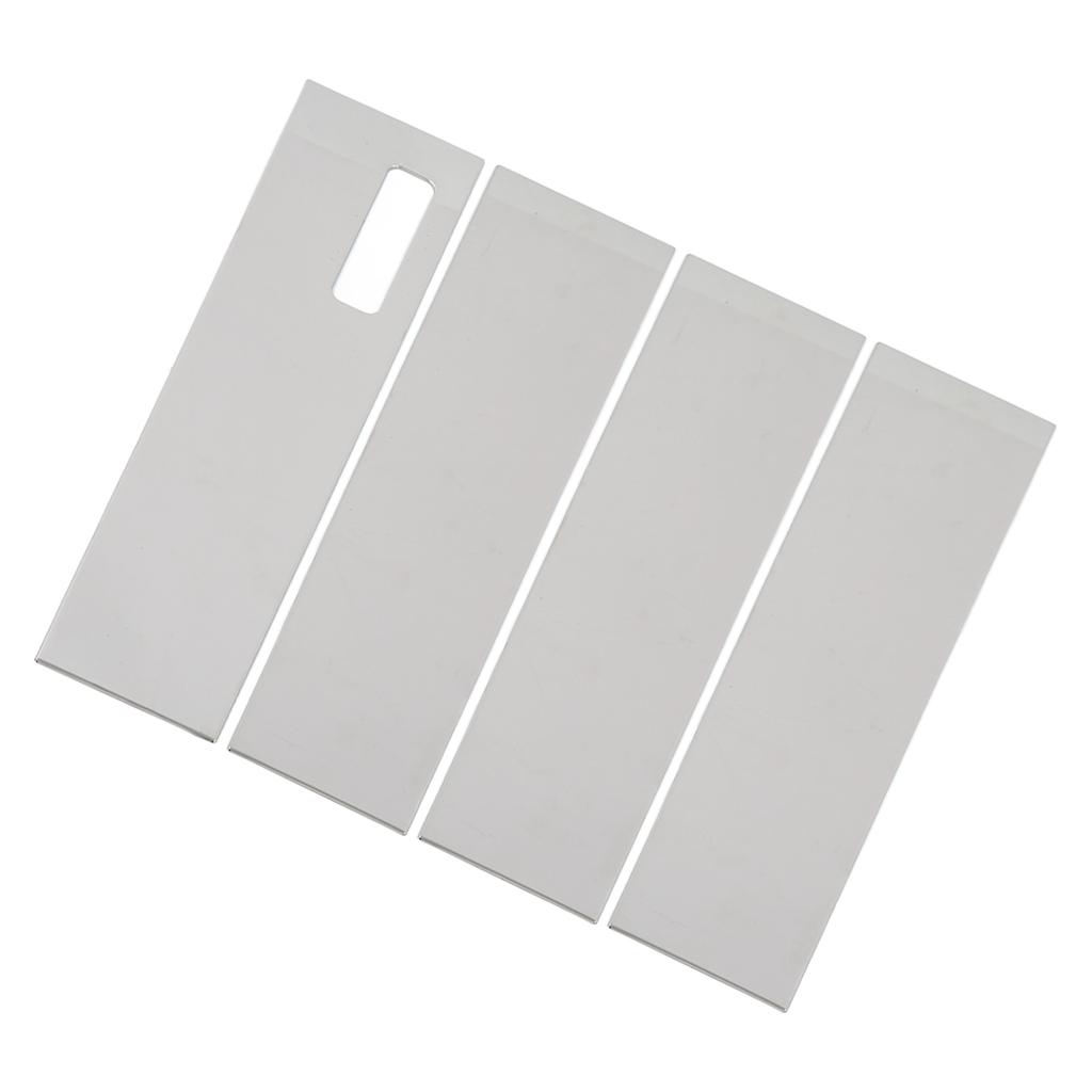 4pcs Door Window Chrome Pillar Post Trim Stainless Steel Door Pillar Applique Replacement for Ford 2017‑2021