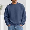 Herren Rundhals Pullover Sweatshirt Lässiges Langarm Oberteil für Herbst und Winter