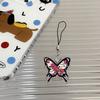 Unique Butterfly Phone Lanyard Colorful Butterfly Wristlet Keychain Bracelets for Women Girls Acrylic Animal Keyring