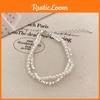 Pearl Bracelet Womens With Irregular Silver Beads And Tassel Accents For A Look Classy