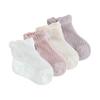[Buffydeer] Baby Socks, Baby Socks, Cute Socks, Girls Socks, Set of 4, Cotton, Soft, Boys, Girls, Mesh, Breathable, Photography, Birthday Gift