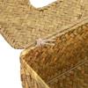 Neue Rattan-Taschentuchbox Heimdekoration Handgefertigte Desktop-Taschentuchbox aus Rattan für Badezimmer, Zuhause, Hotel und Büro