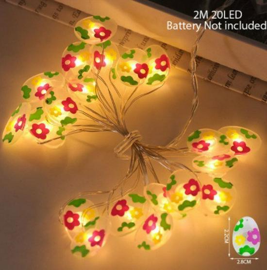 Easter Carrot Bunny & Chicken LED Copper Wire Decorative String Lights