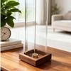 Transparent Glass Incense Holder Zen Style Anti-Ash Flying Incense Burner Ash Catcher  Yoga