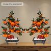 Jade Carved Persimmon Tree Ruyi Ornament - New Chinese Style Decor for Living Room or Entrance
