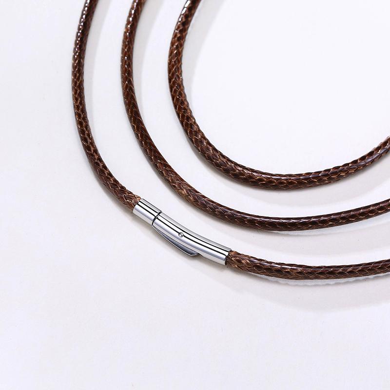 Herren Lederhalsketten, Urban Survival Ausrüstung Typen Lederhalsbänder Schwarz Braun Geflochtene Choker, Stadt Leder Stil Schmuck Geschenke
