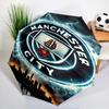 Automatyczny parasol z nadrukiem City Football Club, 8-żebrowy, do podróży, na kemping, parasol codzienny, niezbędny prezent dla rodziny i przyjaciół
