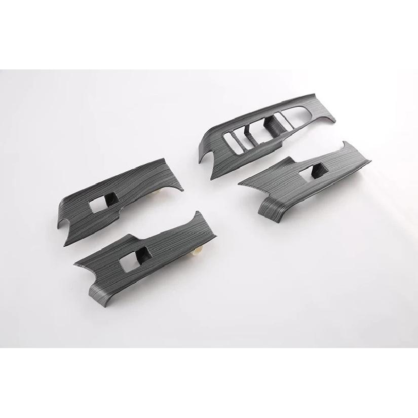 For BYD Song Plus EV DMI   Carbon Fiber Style Door Window Armrest Cover Switch Panel Trim Molding Garnish