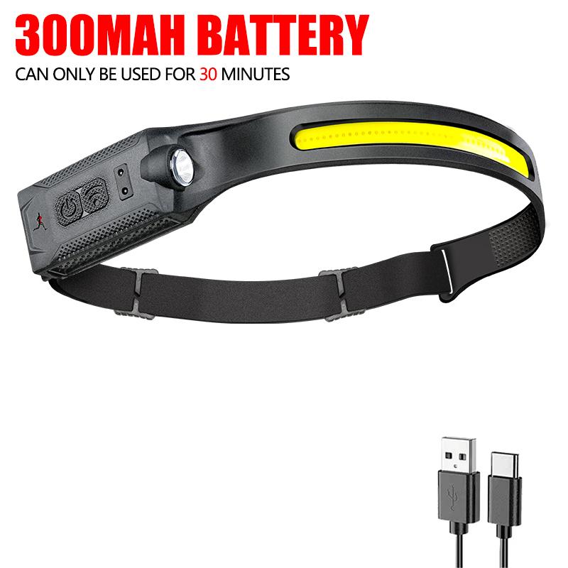 

Светодиодный налобный фонарь USB Перезаряжаемый 3-режимное освещение Налобный фонарь Фонарик Встроенный аккумулятор Фонарь для бега Кемпинговый фонарь Аварийная лампа