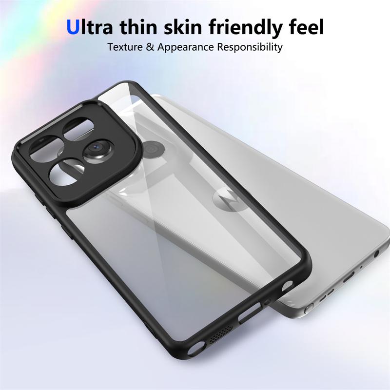 For Motorola Edge 60 Stylus Case Plating Silicone Bumper Shockproof Clear Back Cover Hard Phone Case for Motorola Edge 60 Stylus