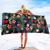 Tropisches Monstera-Blatt bedrucktes Strandtuch Schnelltrocknendes Polyester Badetuch Grünes Palmen-Sandfreies Handtuch für den Sommerurlaub