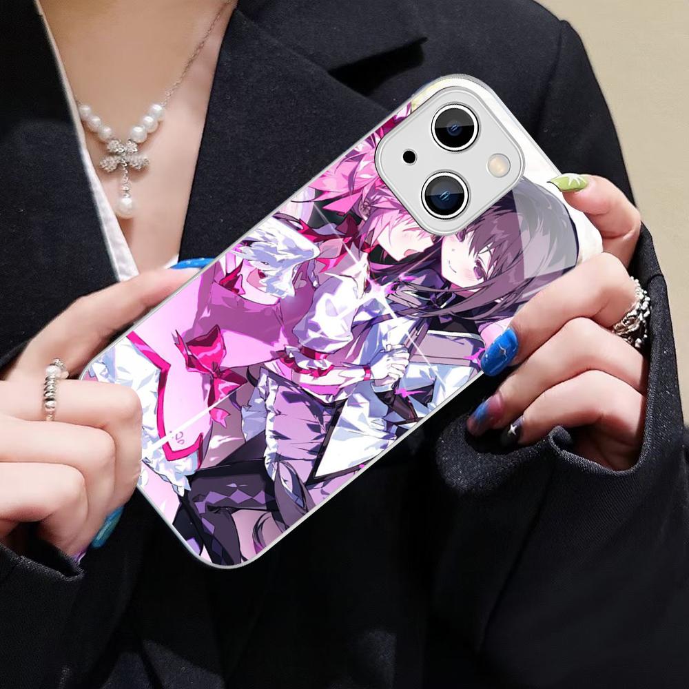 Puella Magi Madoka Magica Phone Case For IPhone 14 13 12 Mini 11 Pro XS Max X XR 14 Plus Tempered Glass Cover